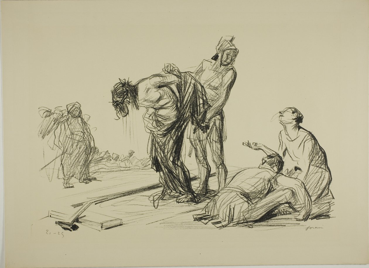 Kristus avklädd sina kläder av Jean Louis Forain