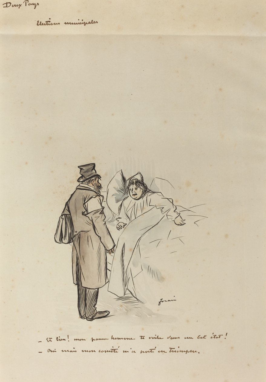 Val Municipales, c. 1897. av Jean Louis Forain