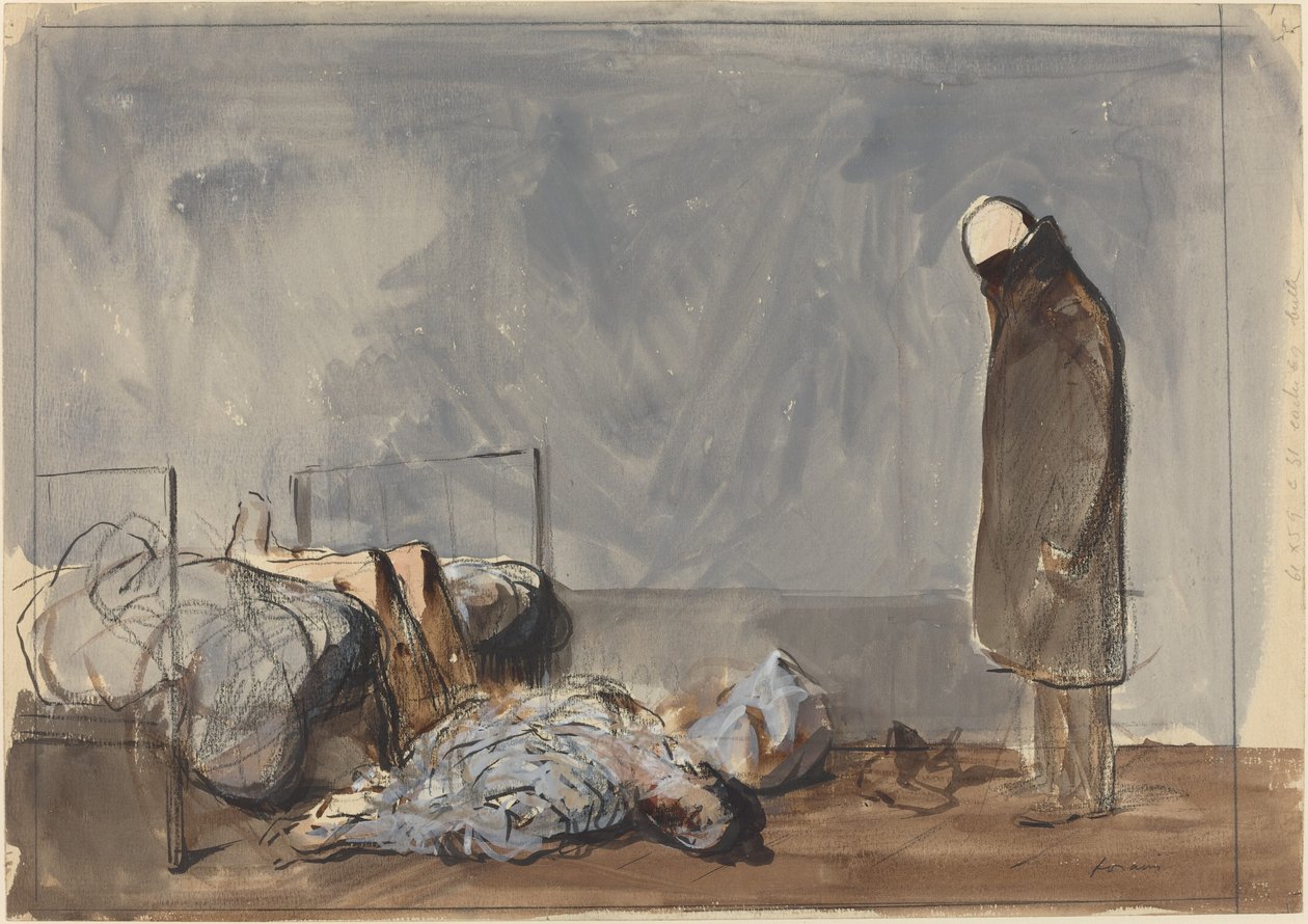 De var snörade, c. 19141919. av Jean Louis Forain