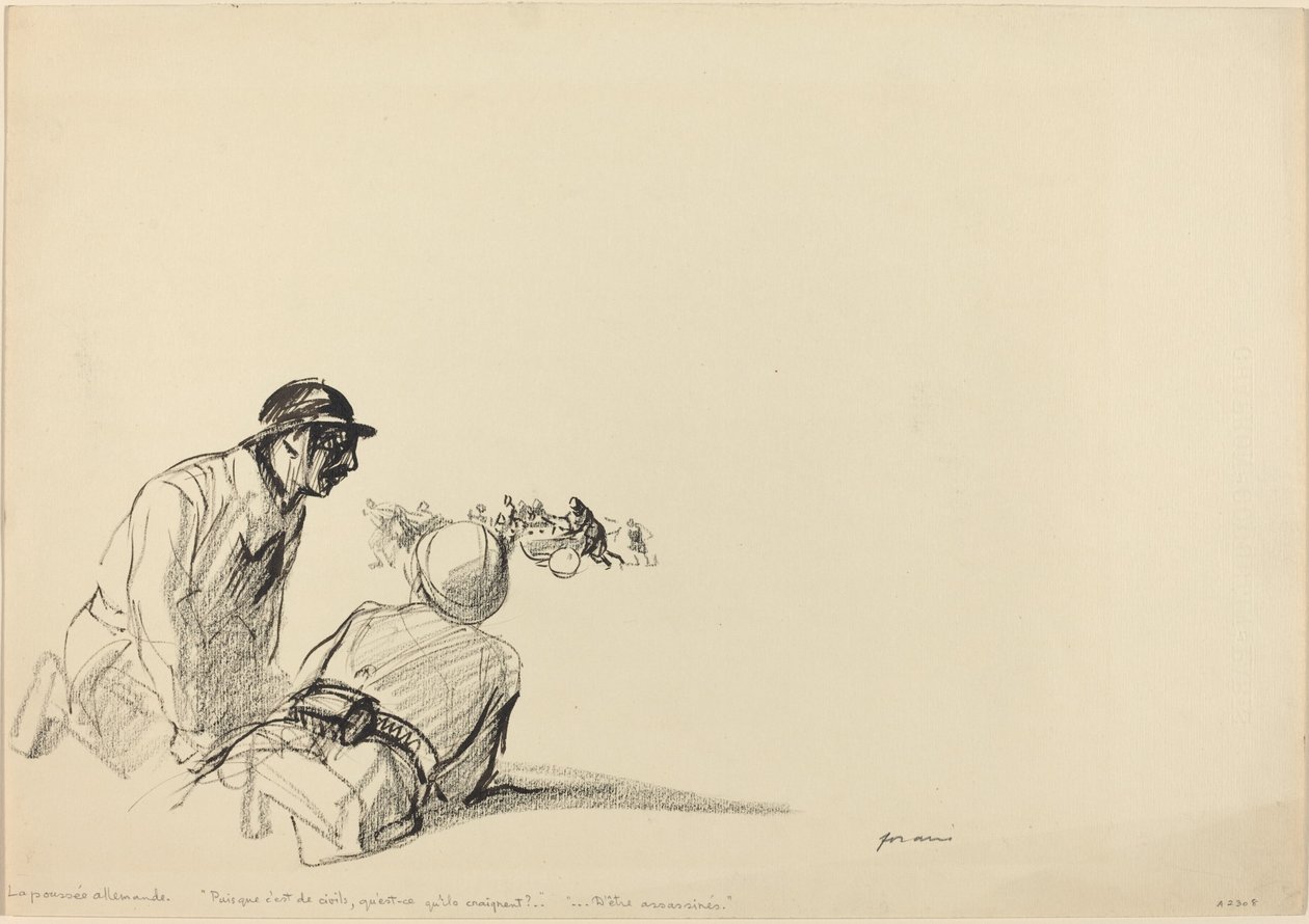 tyska förskott av Jean Louis Forain