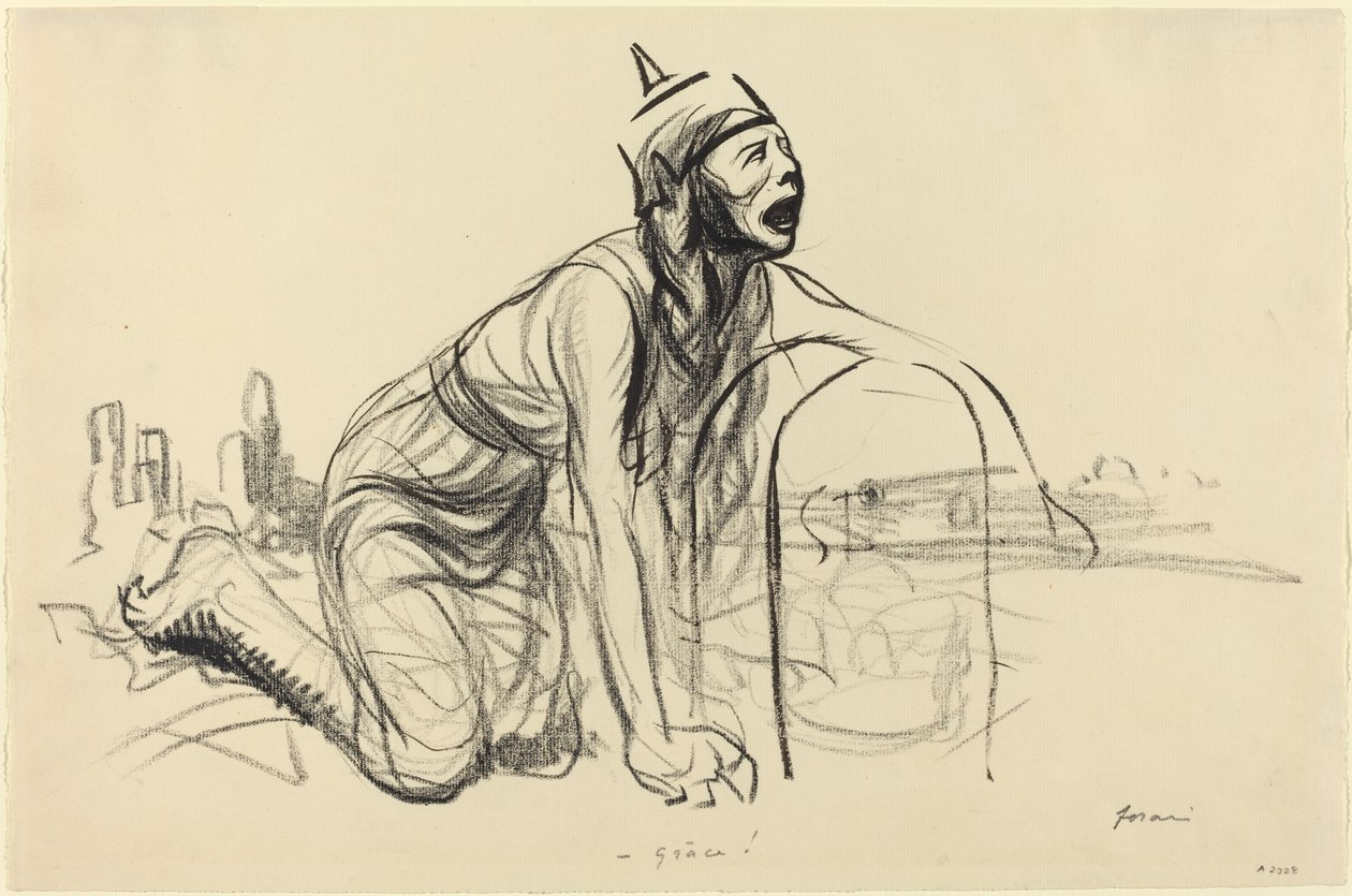 Nåd!, c. 19141919. av Jean Louis Forain