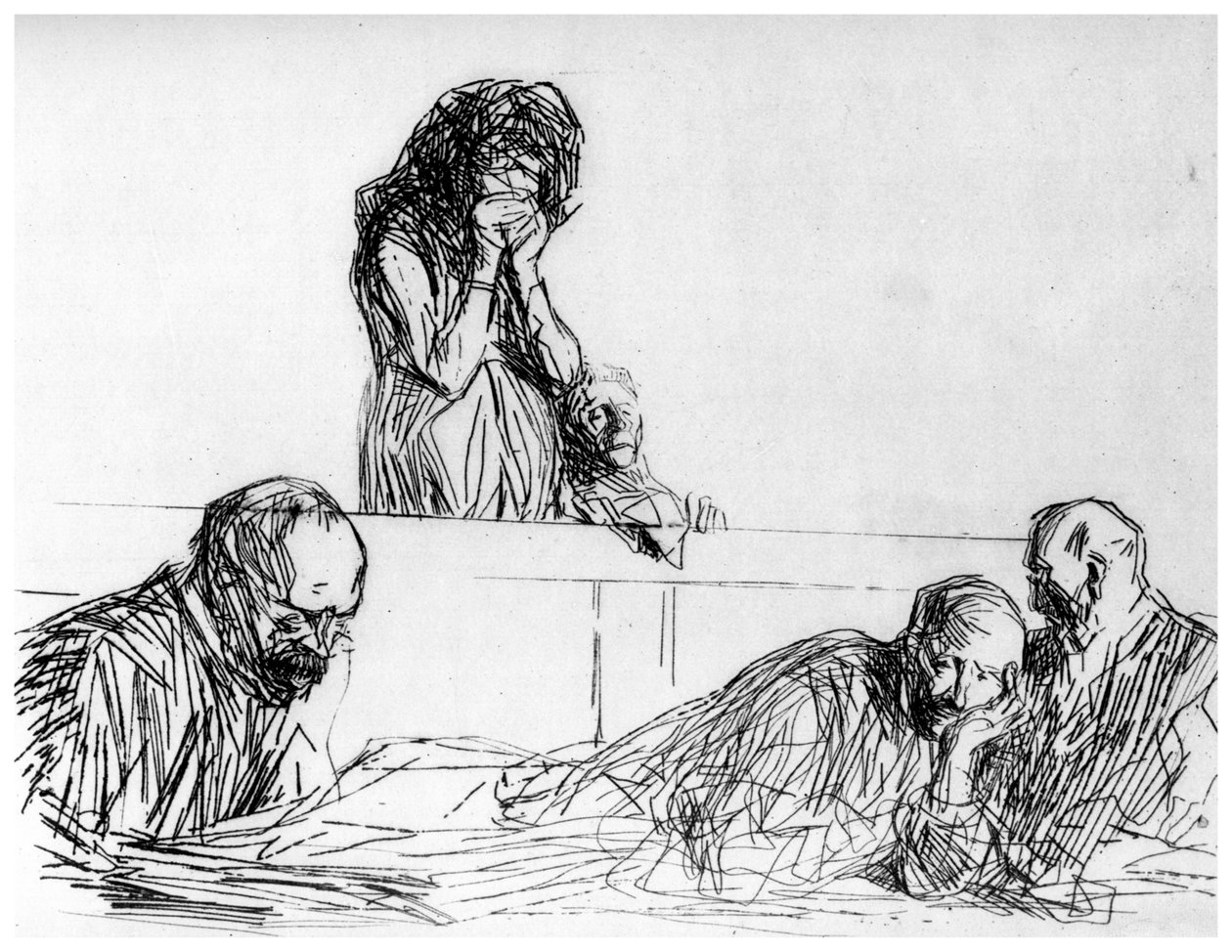 Dottern-modern, c1870-1930 1924 av Jean Louis Forain