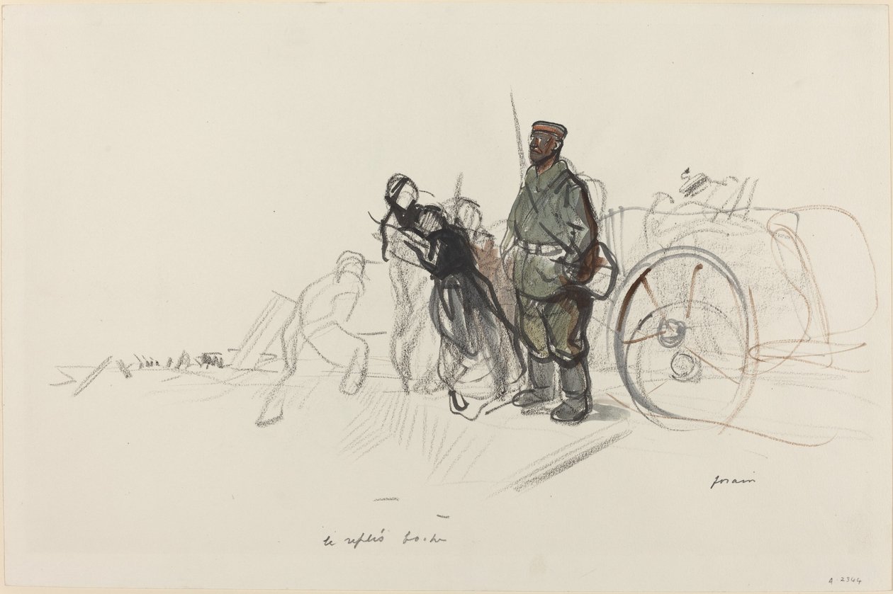 Boche-vecket, ca. 19141919. av Jean Louis Forain