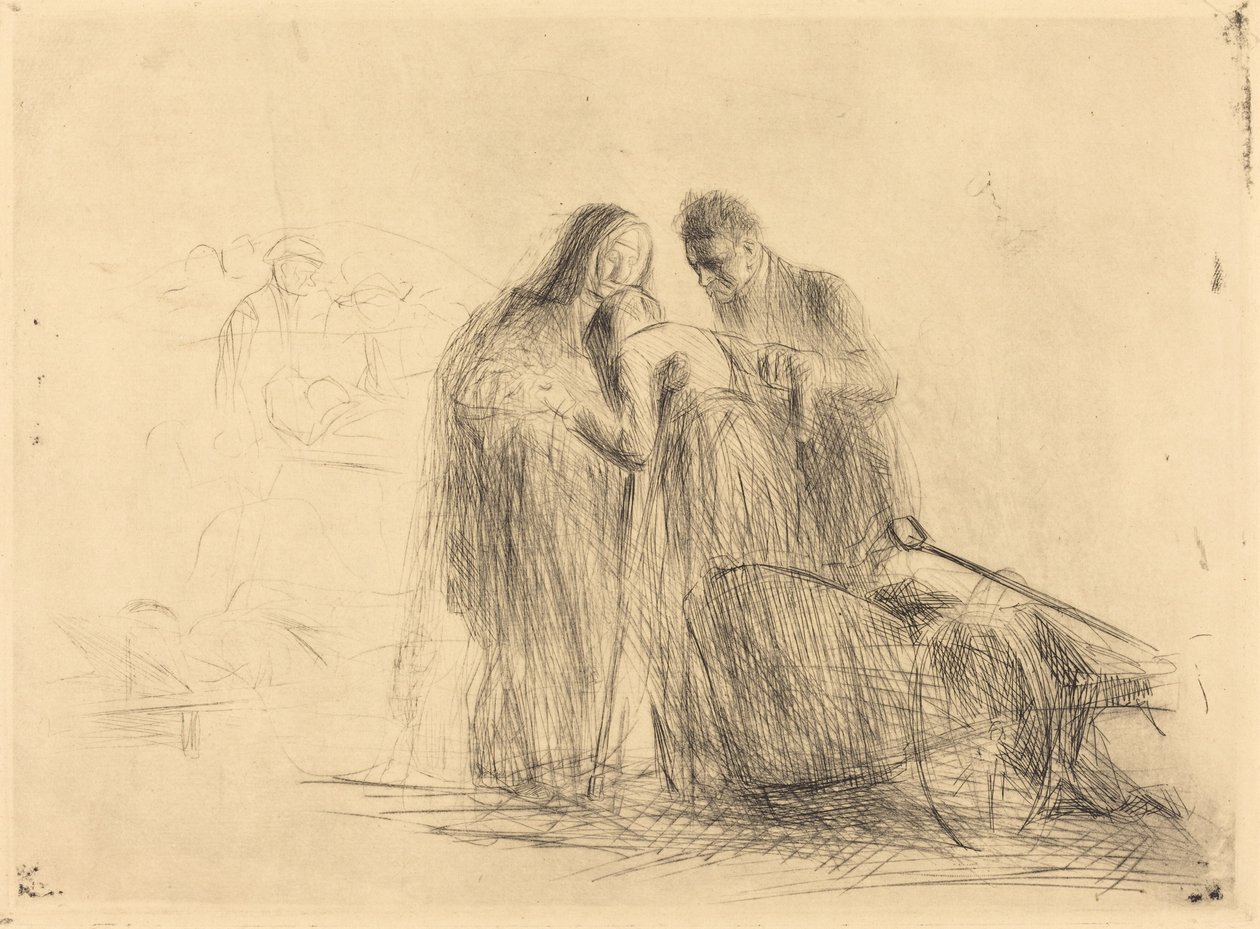 Lourdes, den förlamade (andra plattan) av Jean Louis Forain