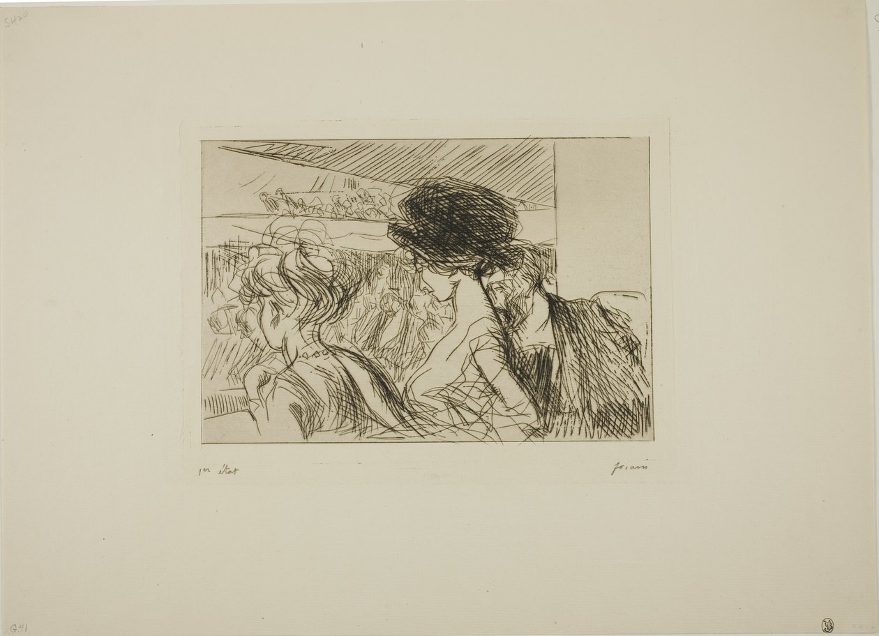 Nedre lådan på teatern av Jean Louis Forain