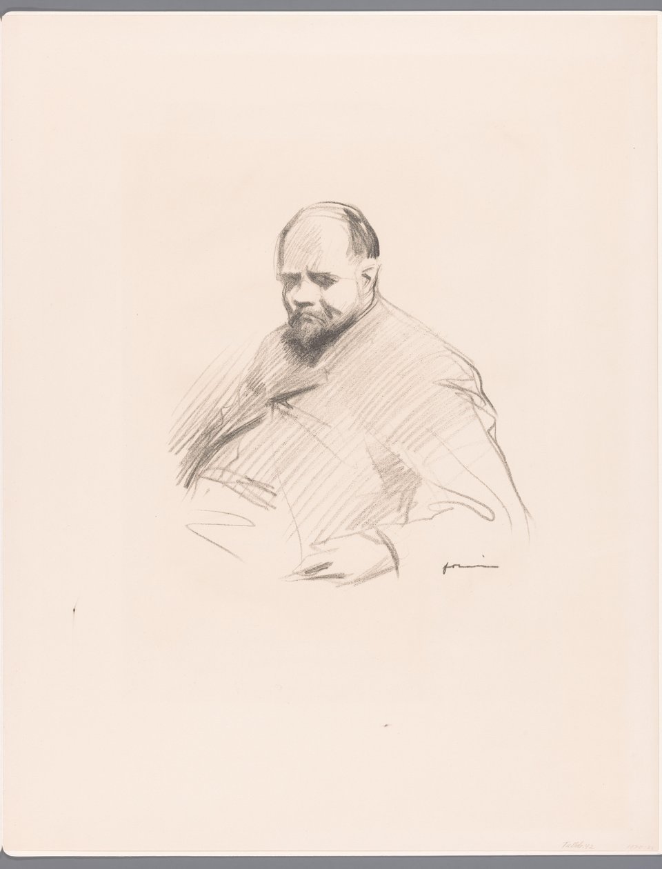 Porträtt av Ambroise Vollard av Jean Louis Forain