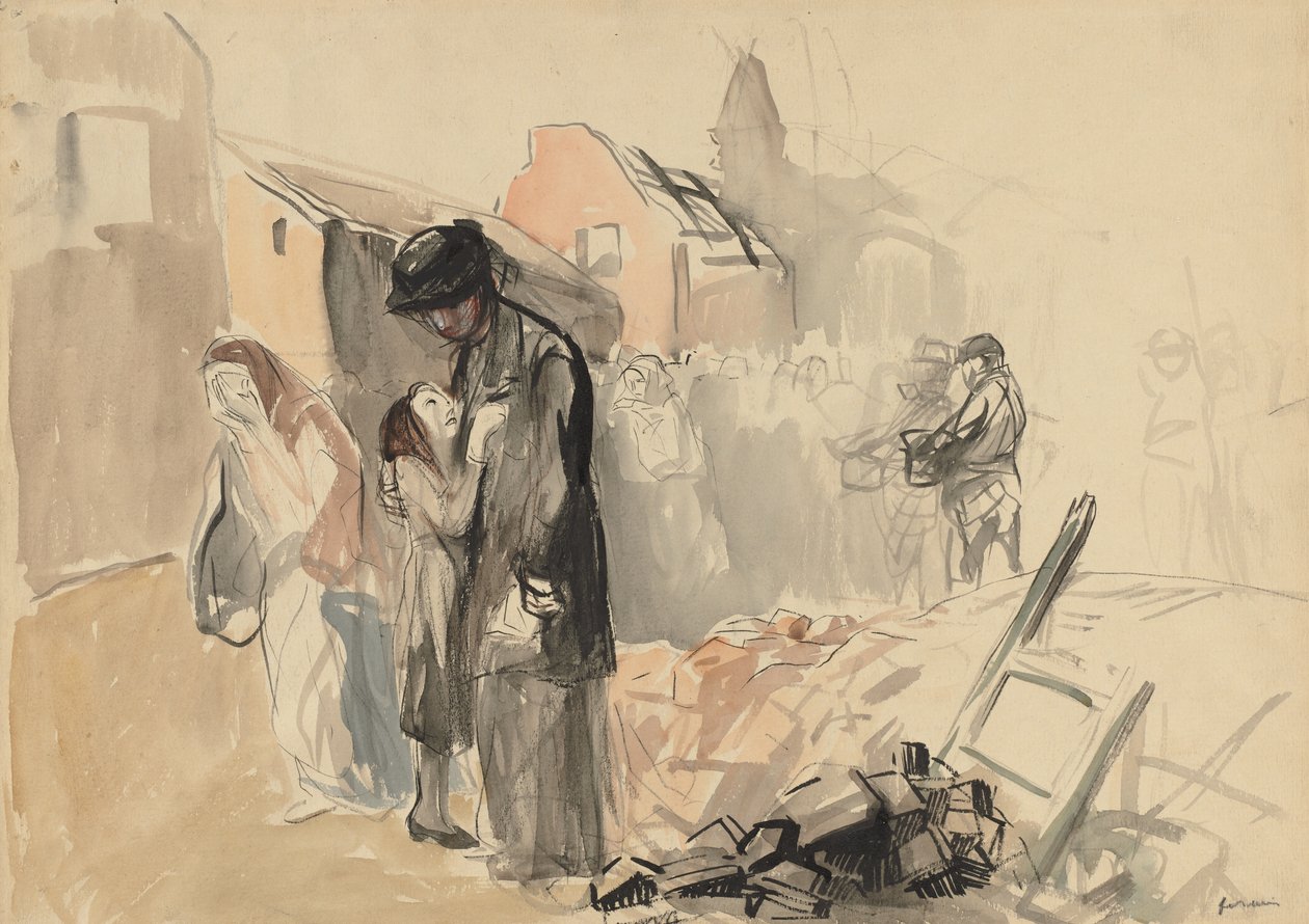 Återerövrat territorium (recto) av Jean Louis Forain