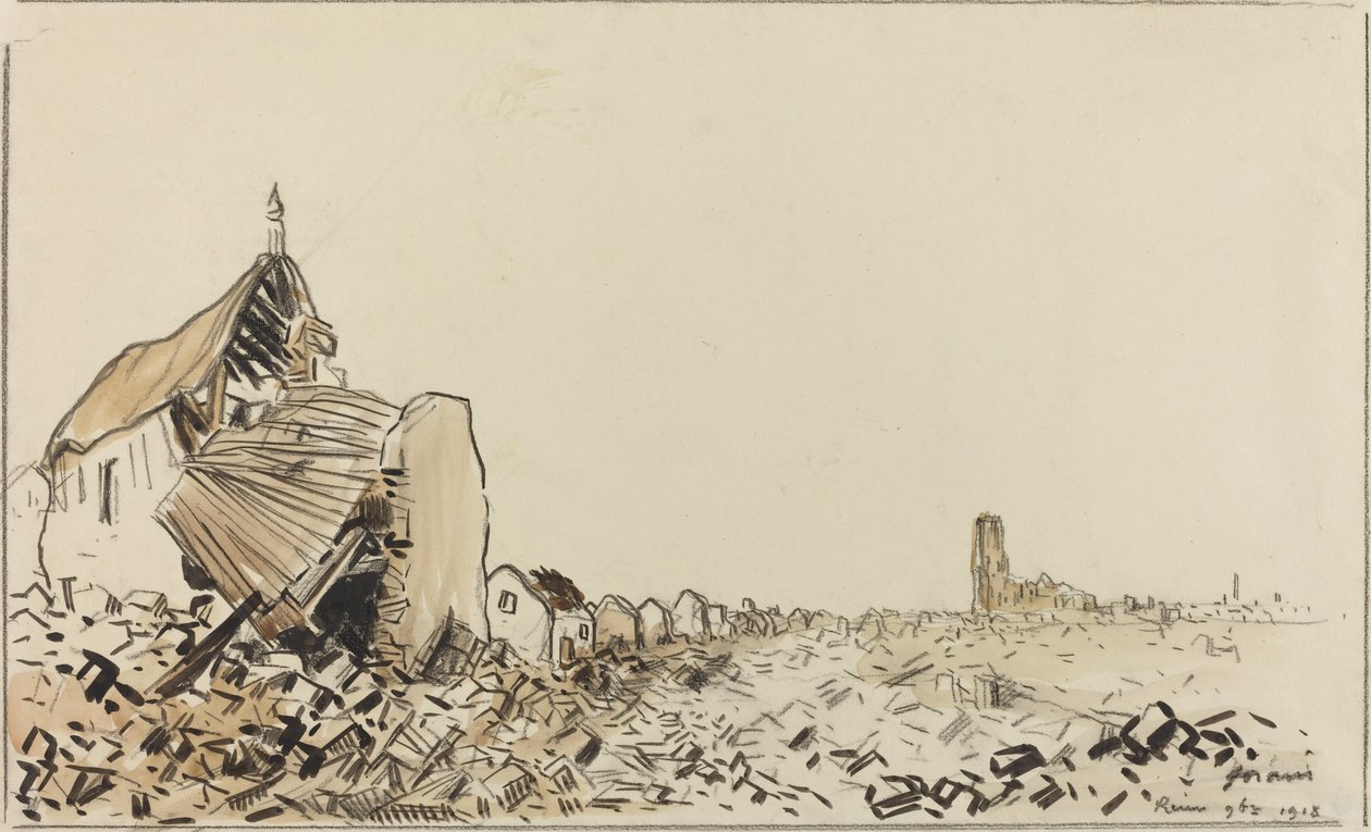 Reims 9bre 1918, troligen 1918. av Jean Louis Forain