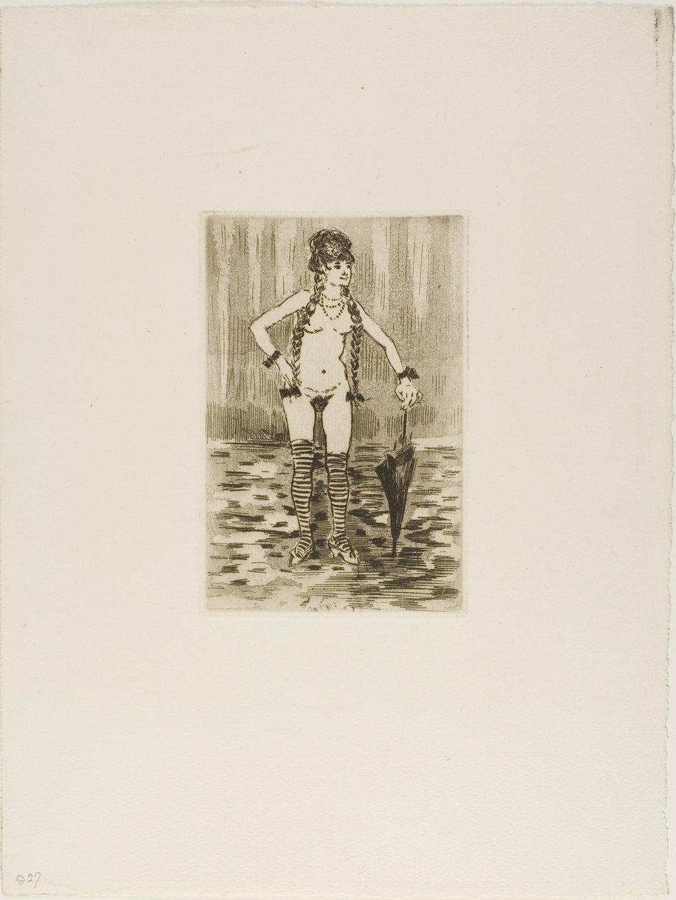 Refuserad Frontispiece för Marthe av Jean Louis Forain