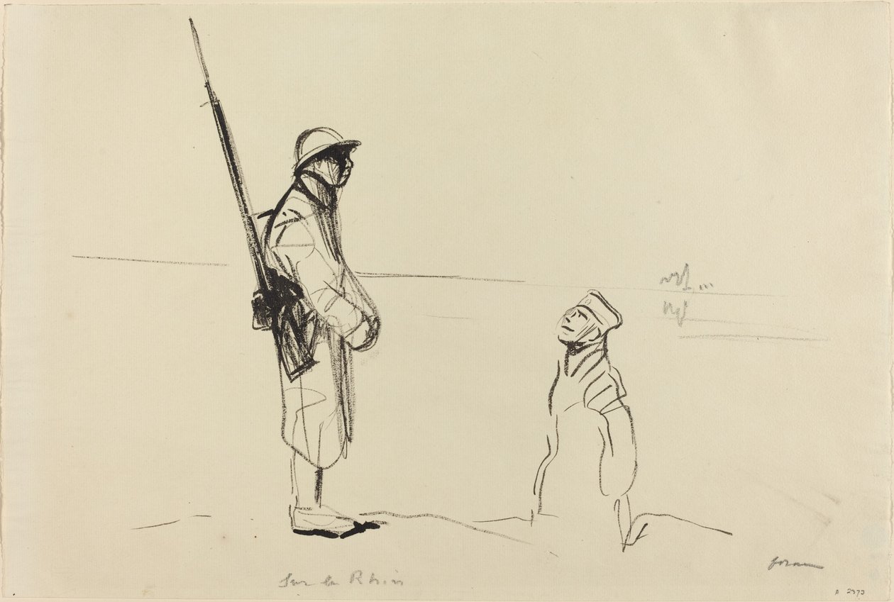 Vid Rhen, ca. 19141919. av Jean Louis Forain