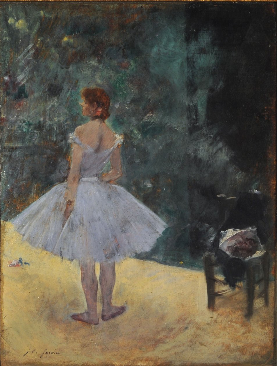 The Ballerina (olja på panel) av Jean Louis Forain