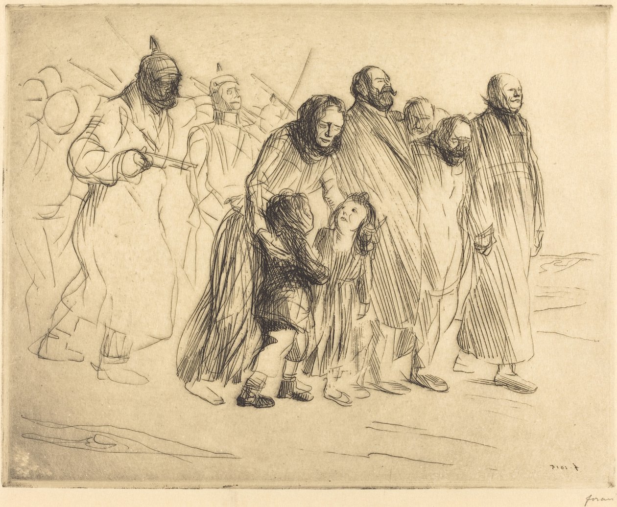 The Notables (liten tallrik) av Jean Louis Forain