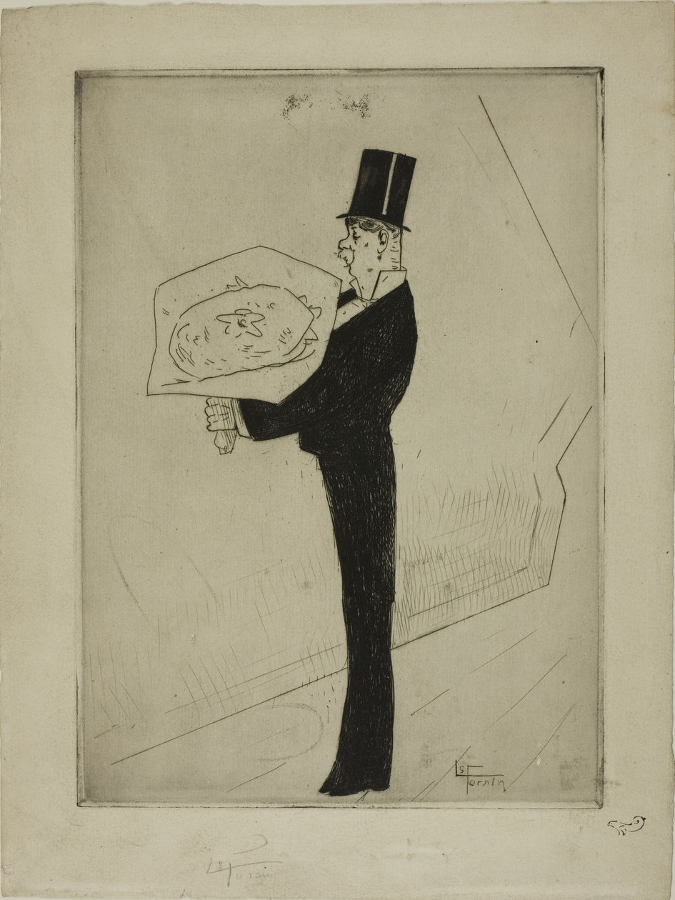 Toffeln med en bukett av Jean Louis Forain