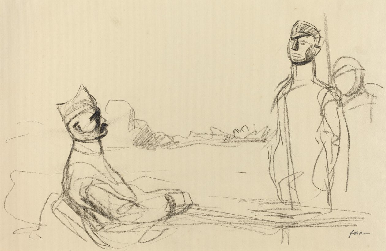 Mot rättvisa, c. 19141919. av Jean Louis Forain