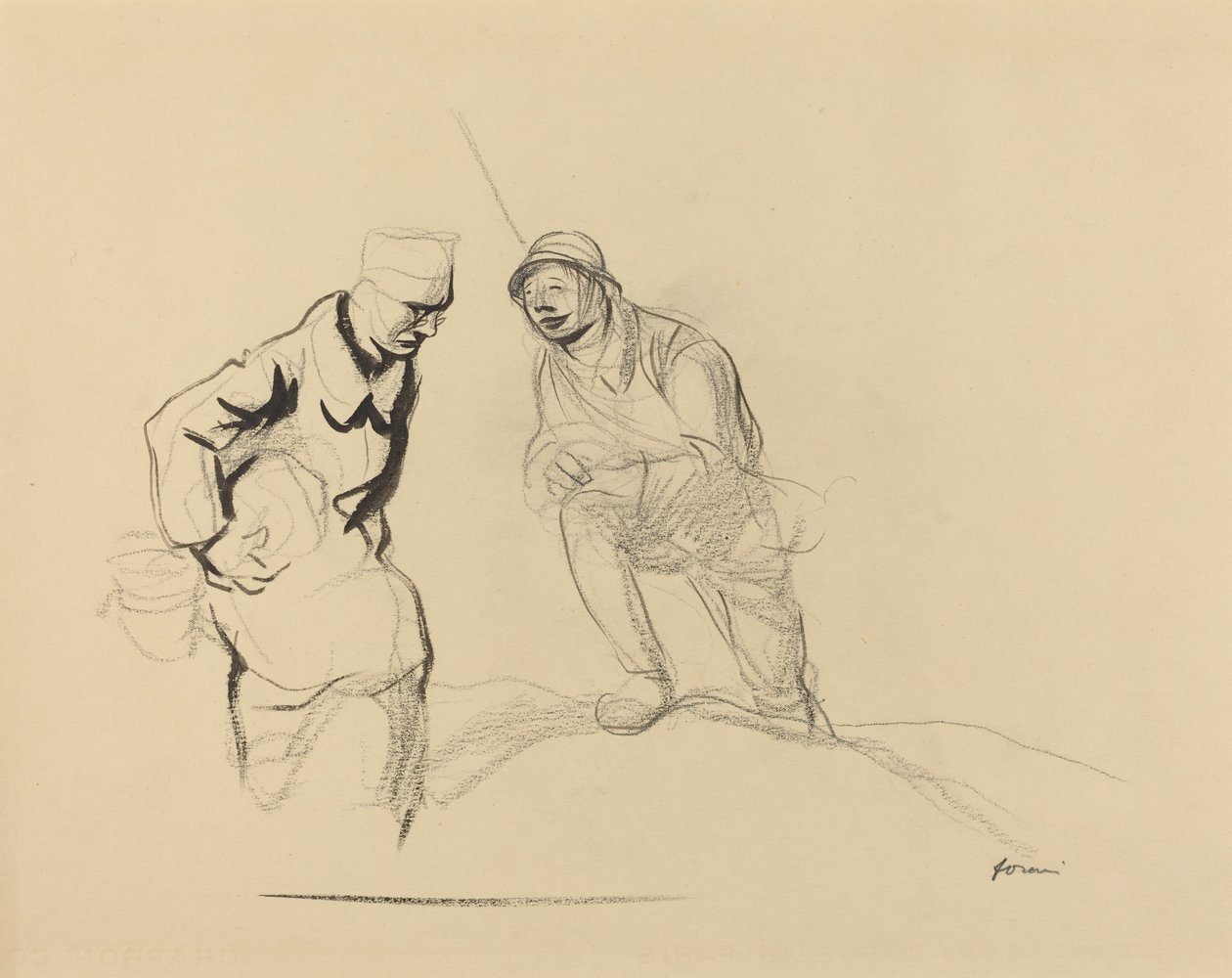 Två soldater av Jean Louis Forain