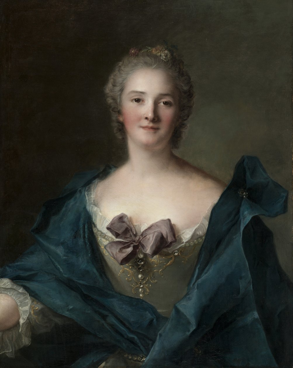 Porträtt av en kvinna, ca 1748 av Jean Marc Nattier