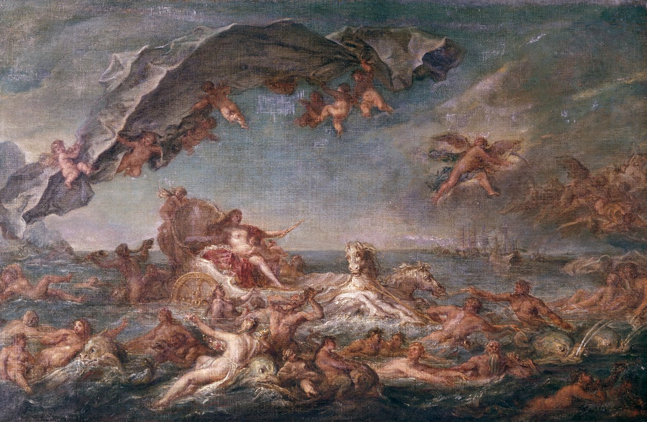 Triumf av Amphitrite, 1758 av Jean Marc Nattier