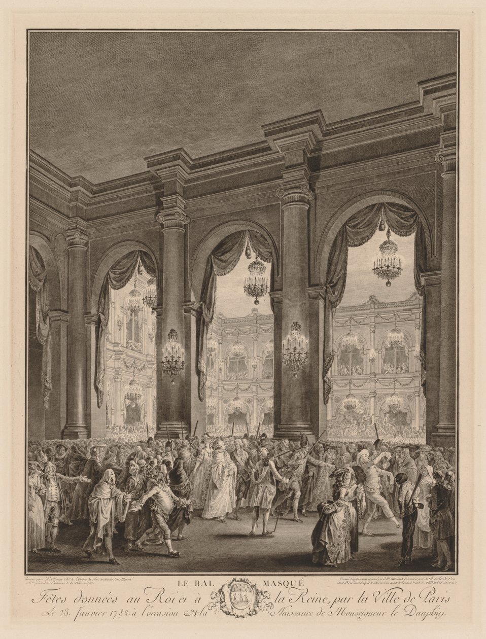 Maskbalen av Jean Michel the Younger Moreau