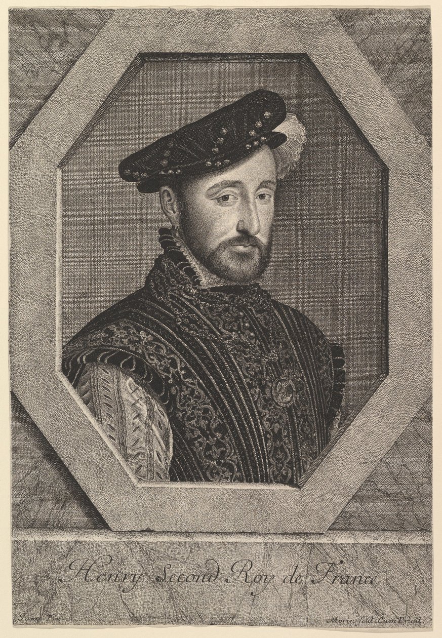 Henrik II, kung av Frankrike. av Jean Morin