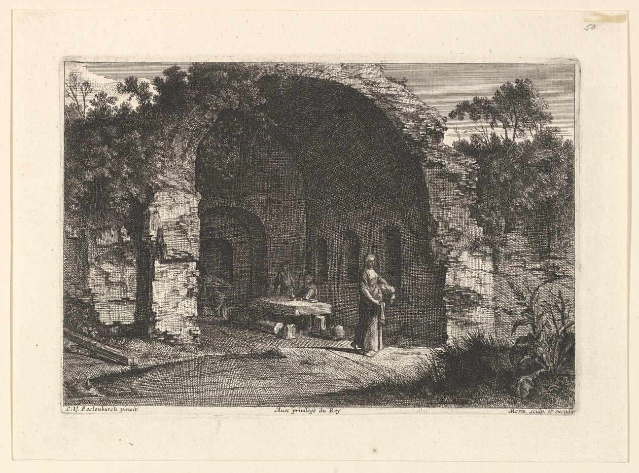 La Caffarella eller Grotte dEgerie. av Jean Morin