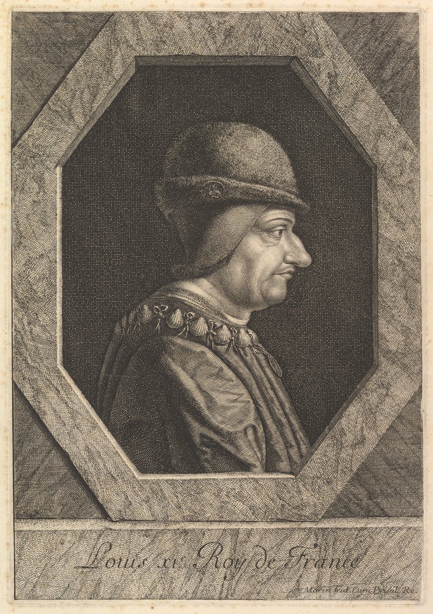 Ludvig XI, kung av Frankrike. av Jean Morin