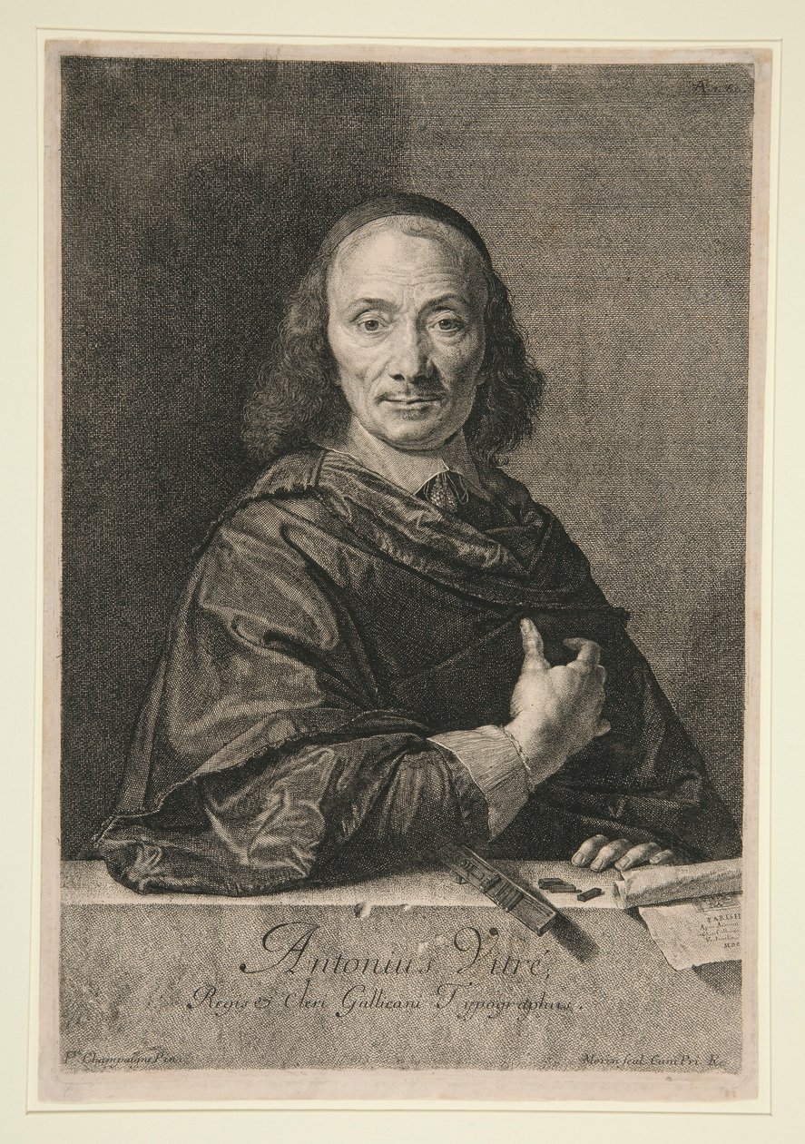 Porträtt av Antonius Vitre av Jean Morin