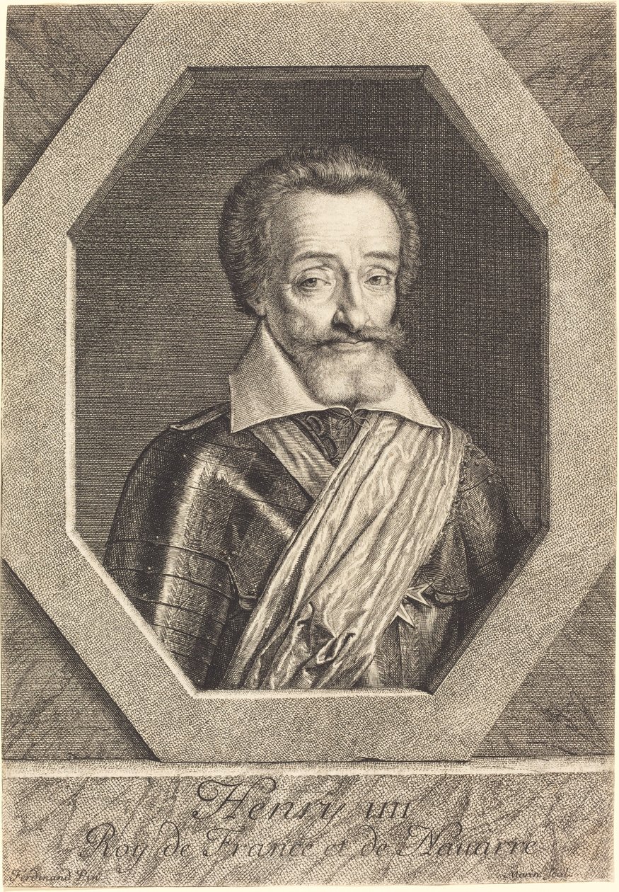 Henrik IV av Jean Morin after Louis Elle I
