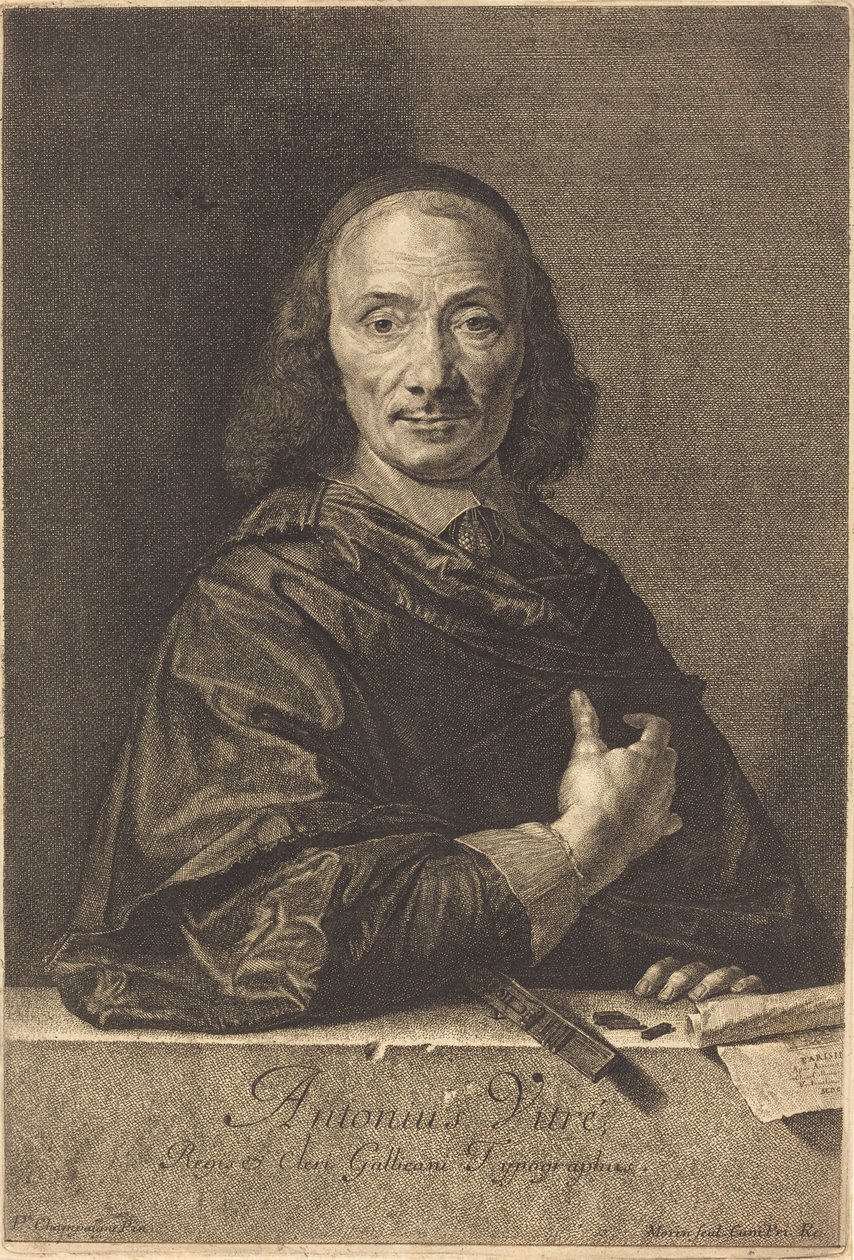 Antoine Vitre av Jean Morin after Philippe de Champaigne