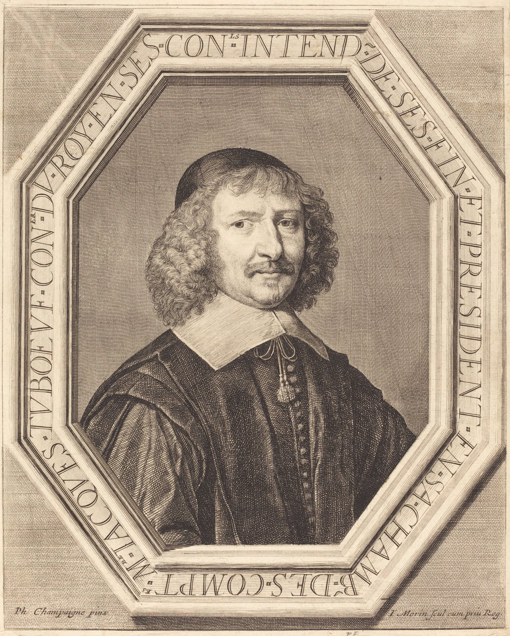 Jacques Tuboeuf av Jean Morin after Philippe de Champaigne