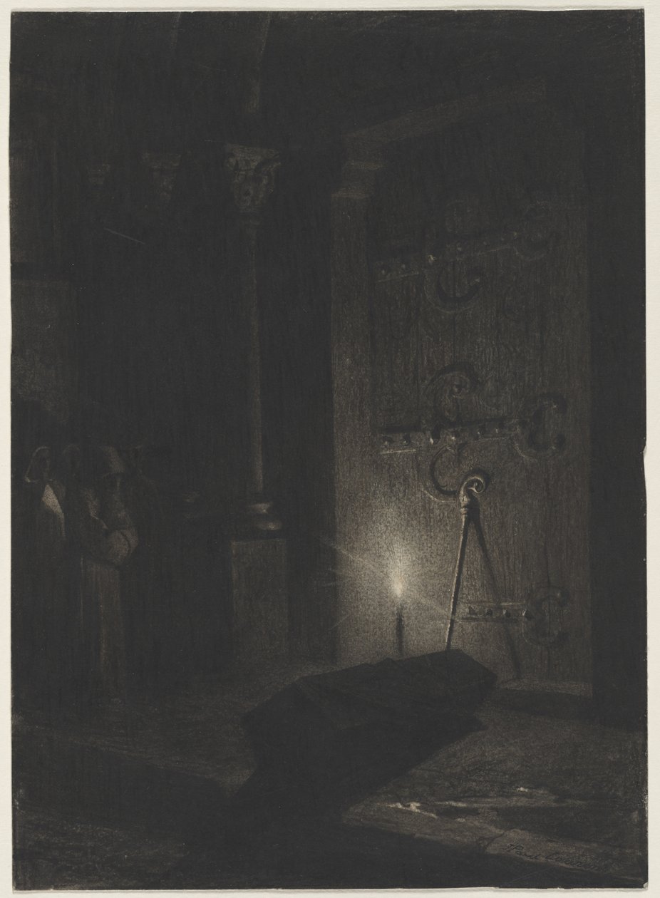 En begravning, c. mitten av 1870-talet - början av 1880-talet. av Jean Paul Laurens