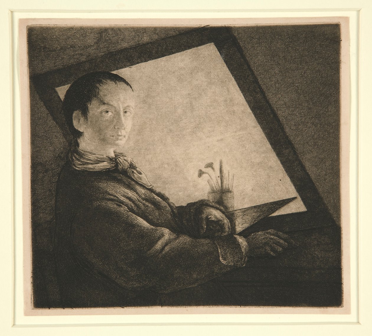 Självporträtt av Jean Pierre Norblin