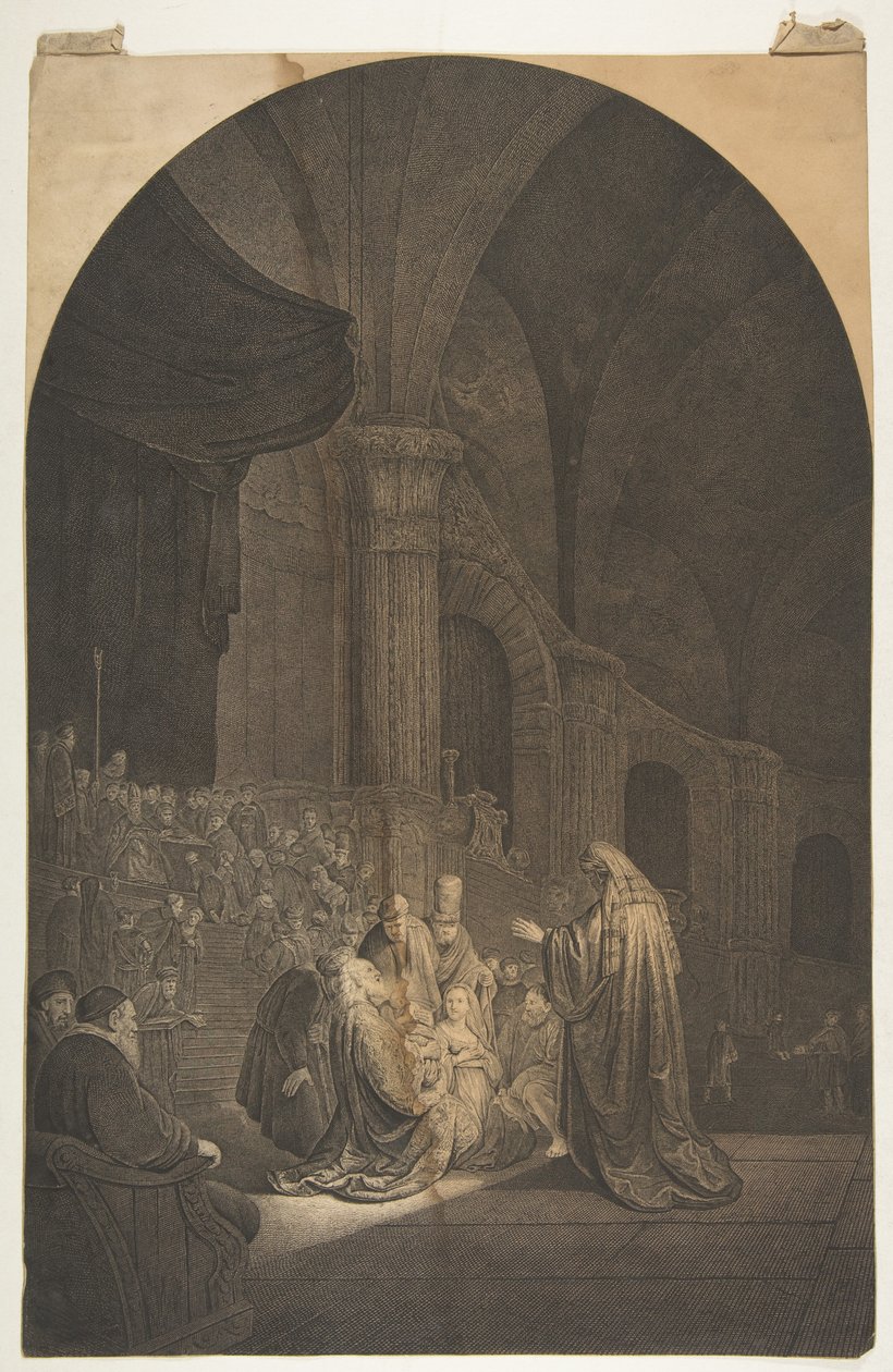Simeon i templet.n.d. av Jean Pierre de Frey