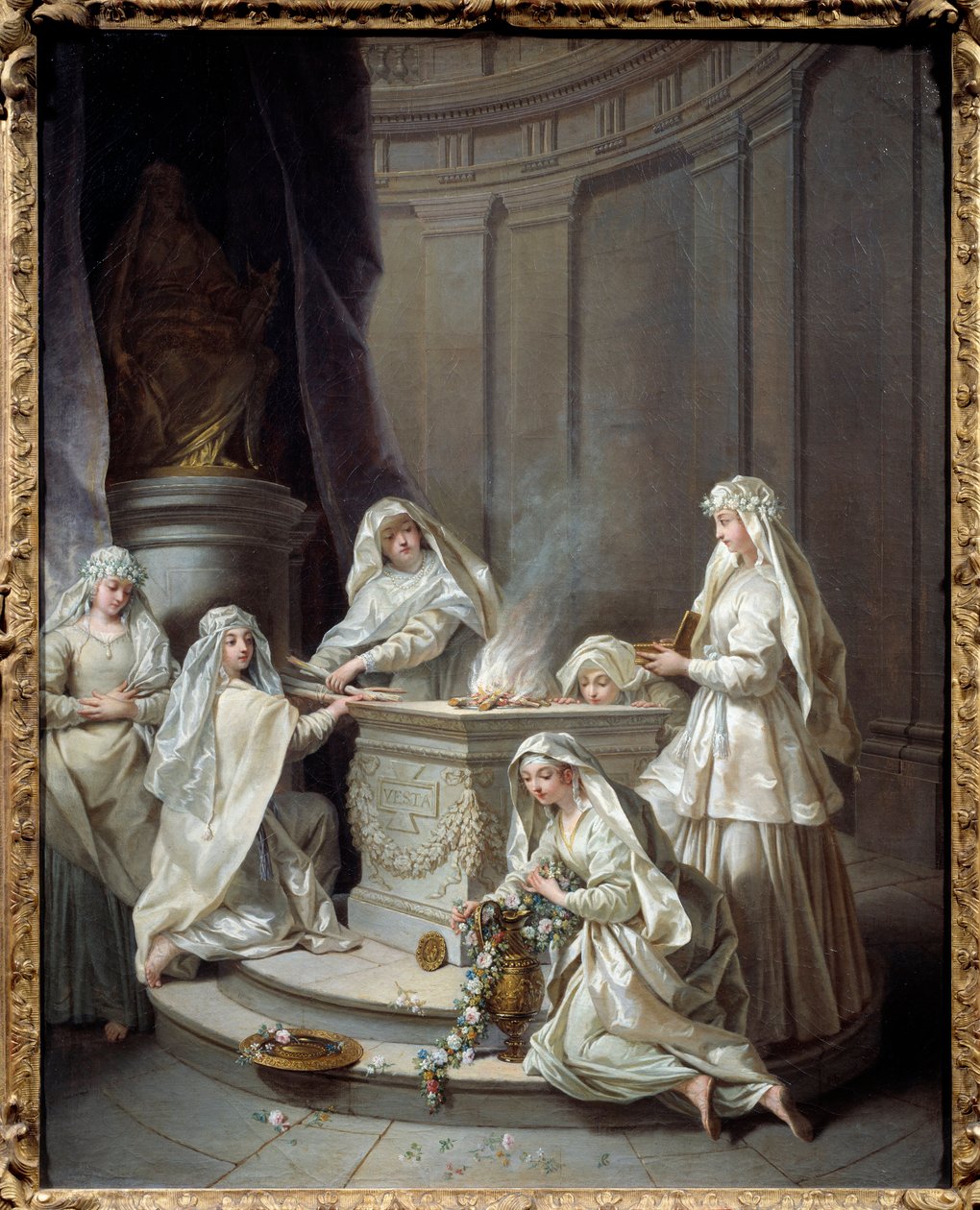 Forntida jungfrur. Målning av Jean Raoux (1677-1734) av Jean Raoux