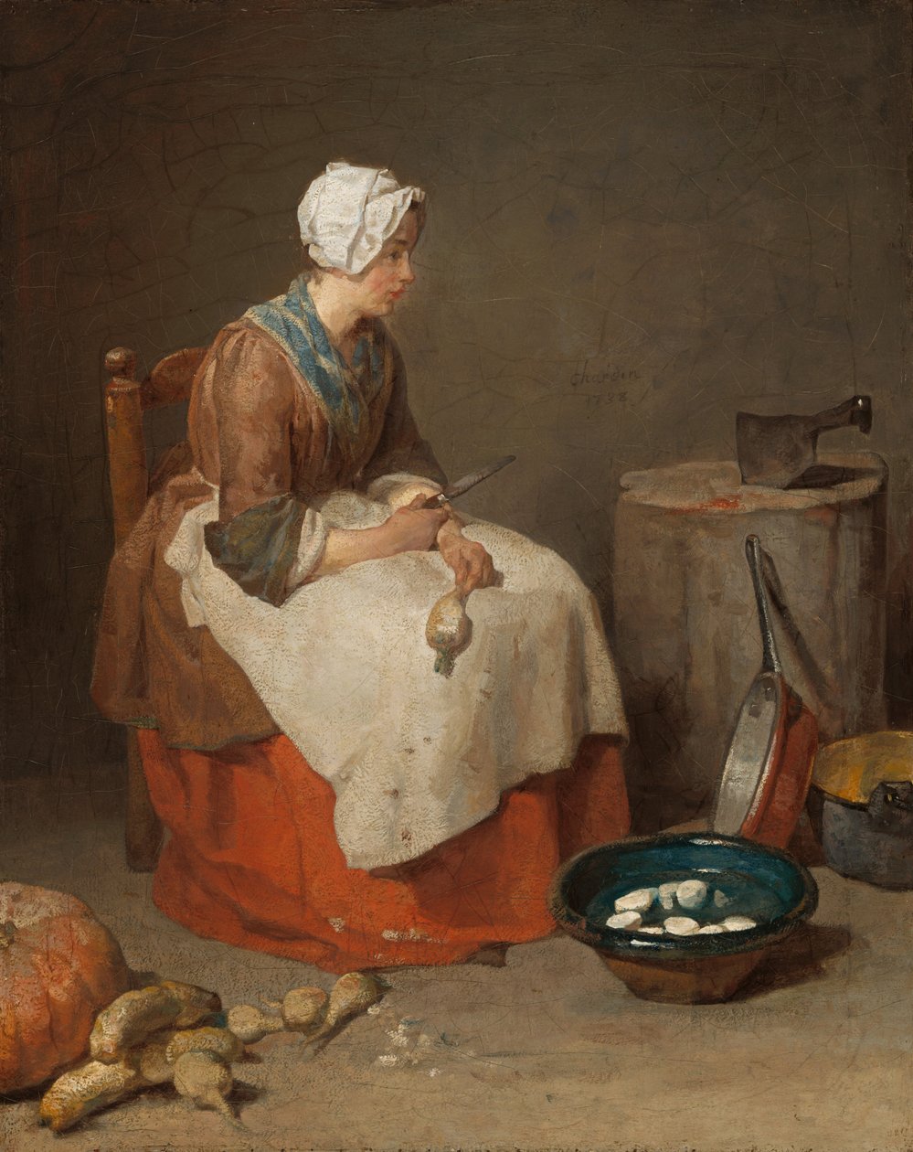 Köksjungfrun, 1738. av Jean Baptiste Simeon Chardin