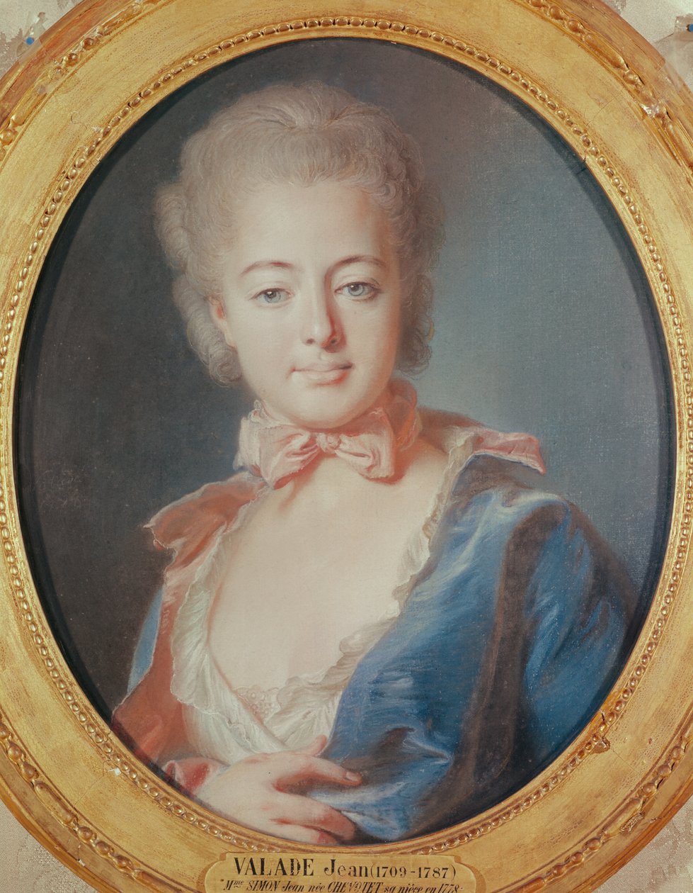 Marie Simon, 1788 (pastell) av Jean Valade