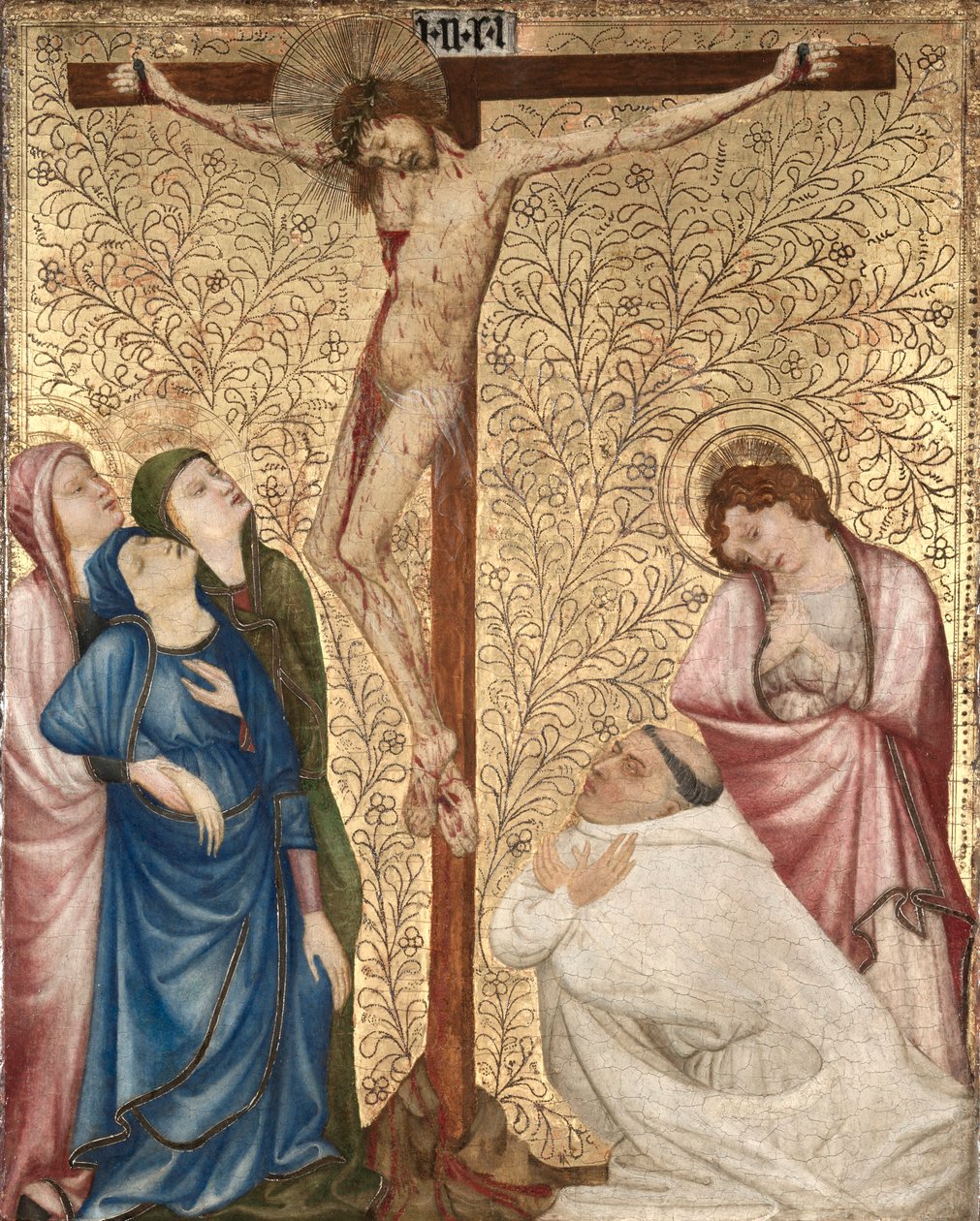Golgata med en kartusisk munk, 1389-1395. av Jean de Beaumetz