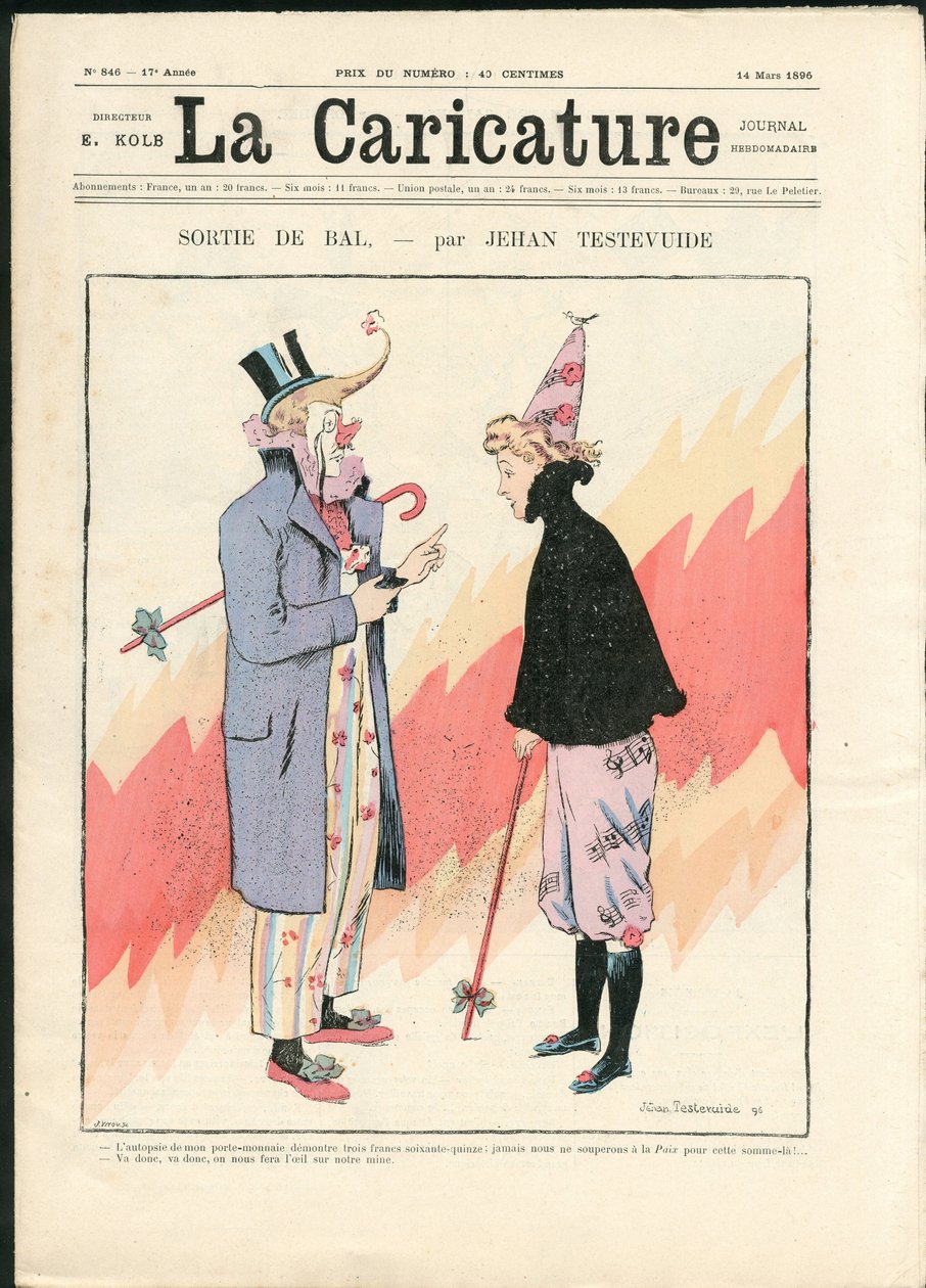 Karikatyren (1880) av Jehan Testevuide