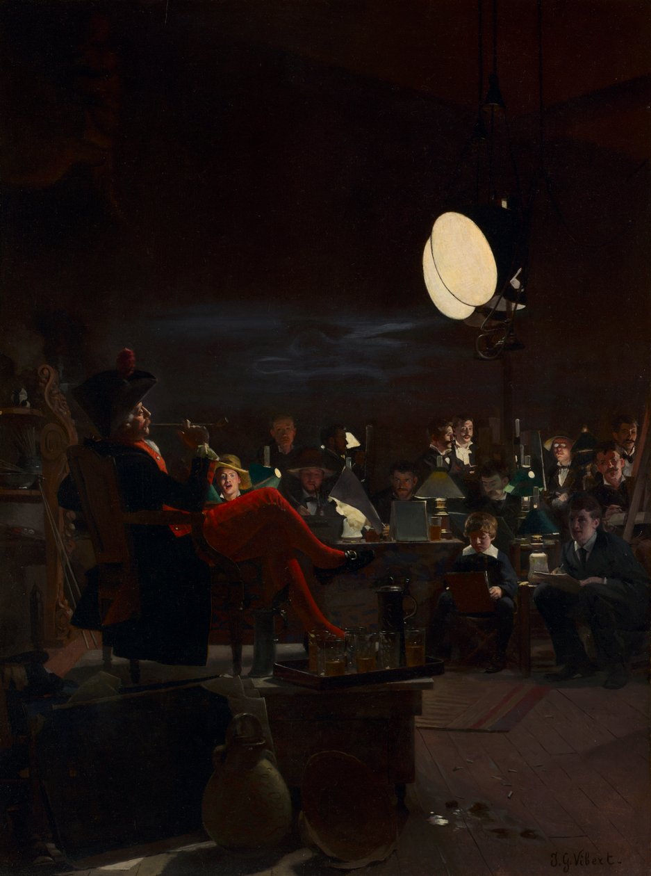 En nattkurs av Jehan Georges Vibert