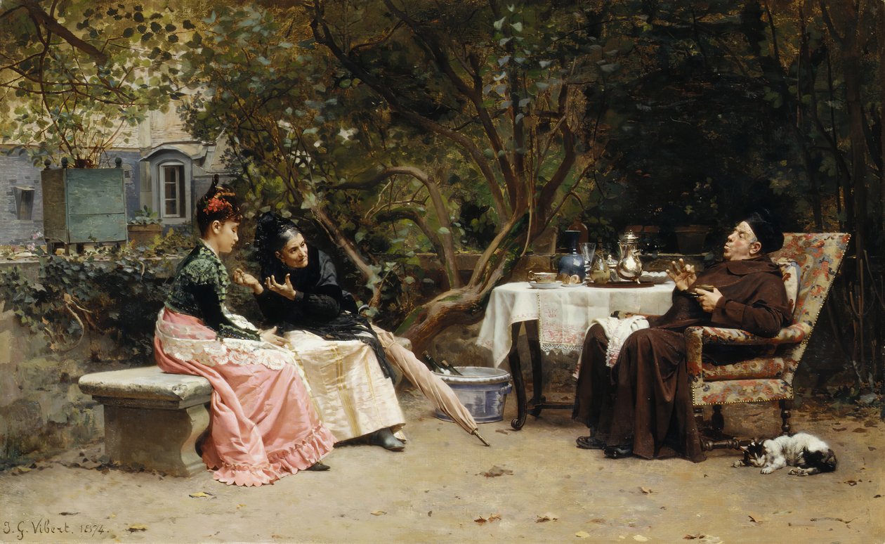Tillrättavisningen, 1874. av Jehan Georges Vibert
