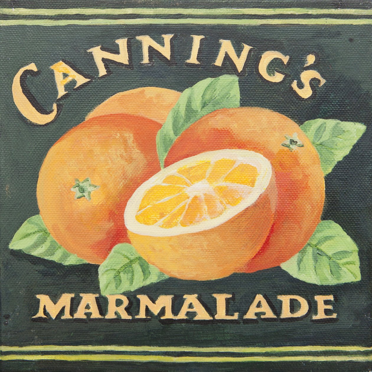 Cannings etikett för marmeladburk (akryl) av Jennifer Abbott