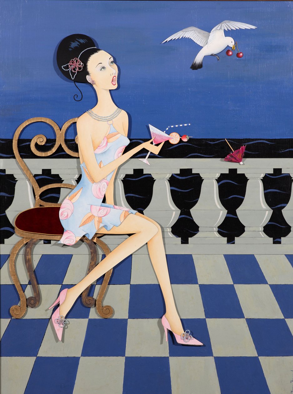 Thief, 2008 (akryl ombord) av Jenny Barnard