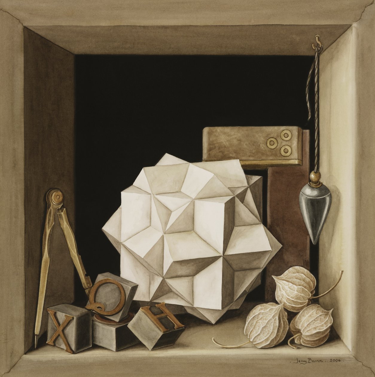 Geometry, 2004 (wc på papper) av Jenny Barron