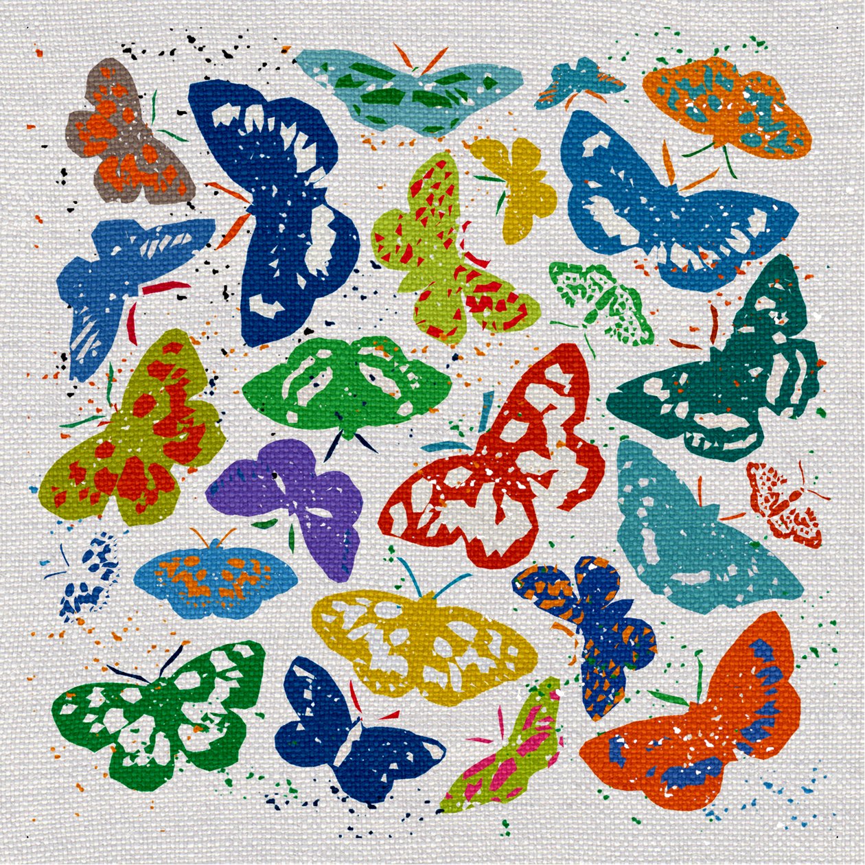 Dancing Butterflies, 2022 (blandade media) av Jenny Frean
