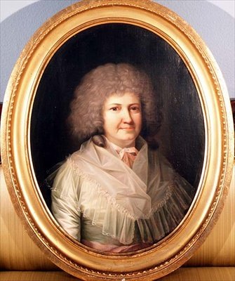 Porträtt av en dam, Mrs Mackway av Jens Juel