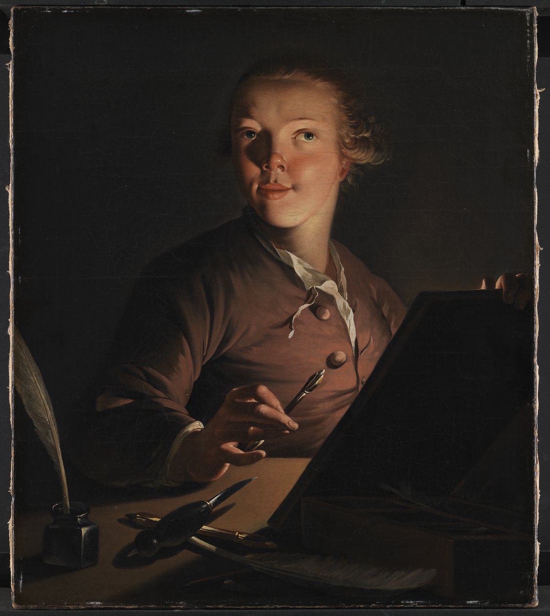 Självporträtt av Candlelight av Jens Juel