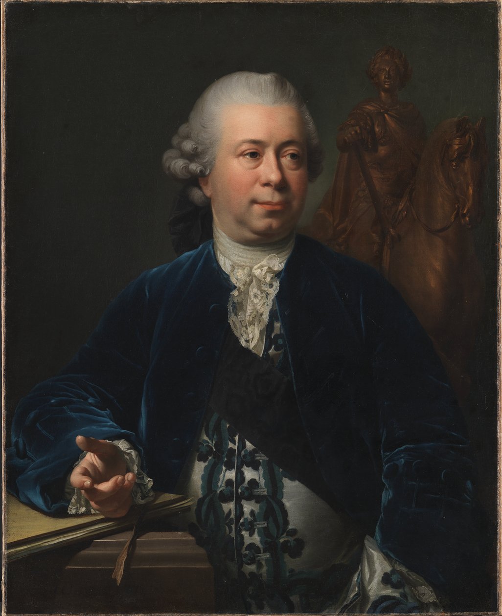 Skulptören Jacques-Francois-Joseph Saly av Jens Juel