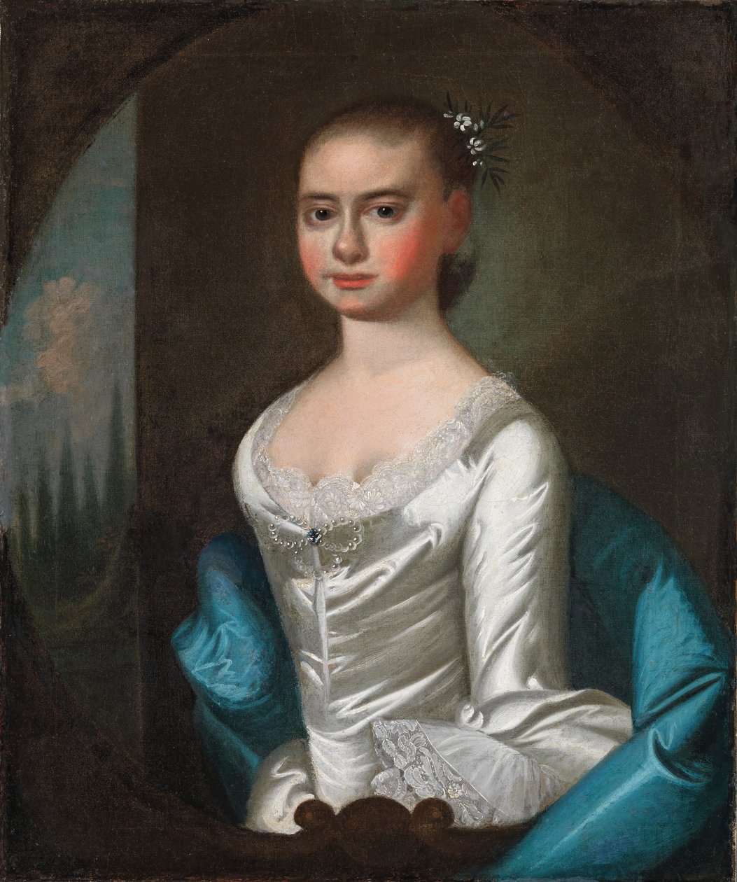 Polly Ouldfield från Winyah, ca. 1761. av Jeremiah Theus