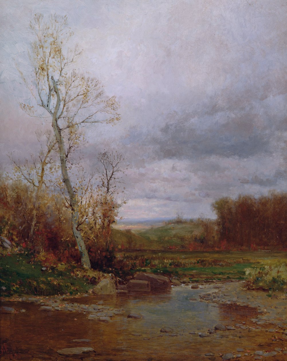 Flodlandskap, 1880 av Jervis McEntee