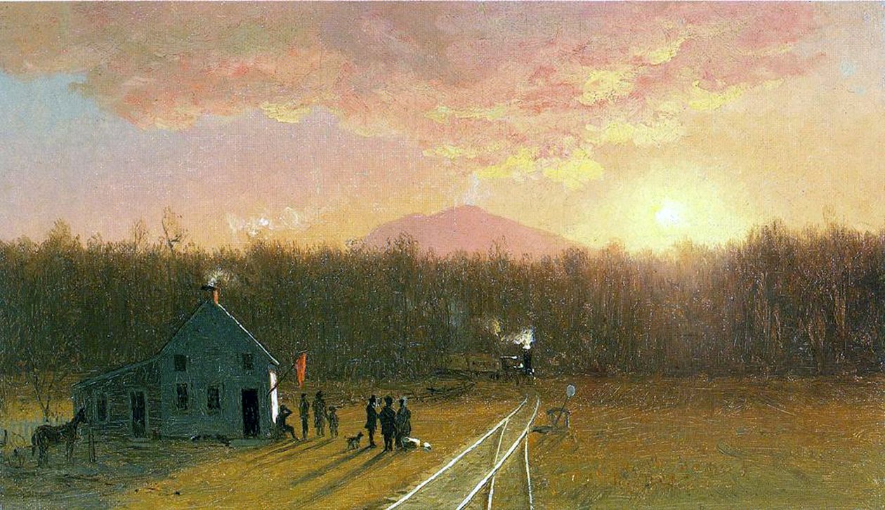 Eftermiddagståget, 1867 av Jervis McEntee