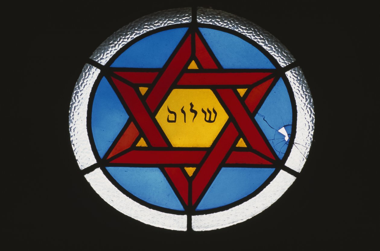 Fönster från en judisk grav av Jewish School